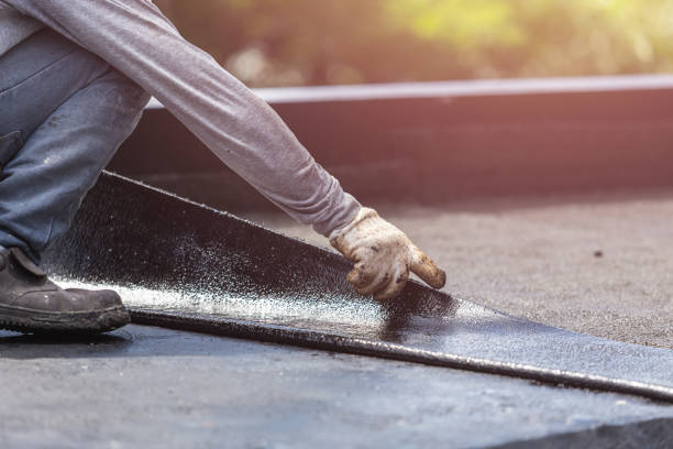 Professional Basement Waterproofing technician working in Glenbeulah, WI
